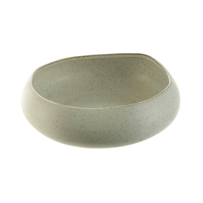 Bowl Bulb Speckle Cream 22x21x7cm