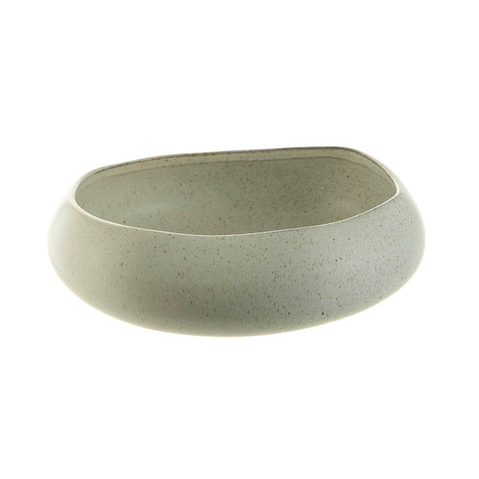 Bowl Bulb Speckle Cream 22x21x7cm