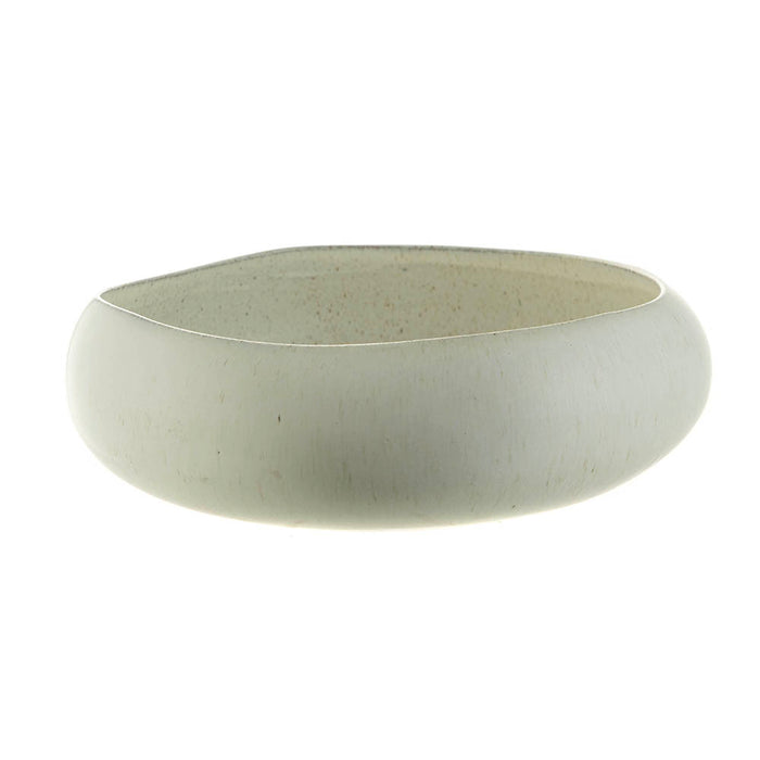 Bowl Bulb Speckle Cream 32x31x10cm