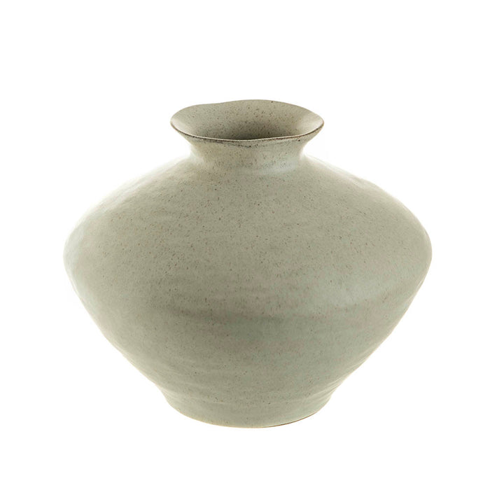 Spectacle Cream Broad Trumpt Vase Small 30x24cm