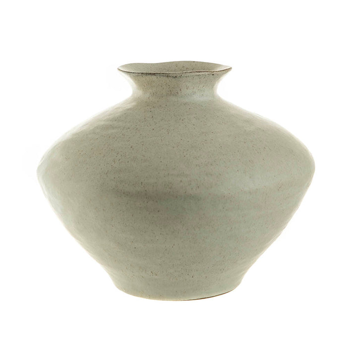 Spectacle Cream Broad Trumpt Vase Small 30x24cm