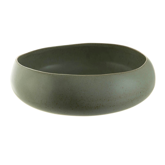 Bowl Bulb Speckle Green Leaf 32x31x10cm