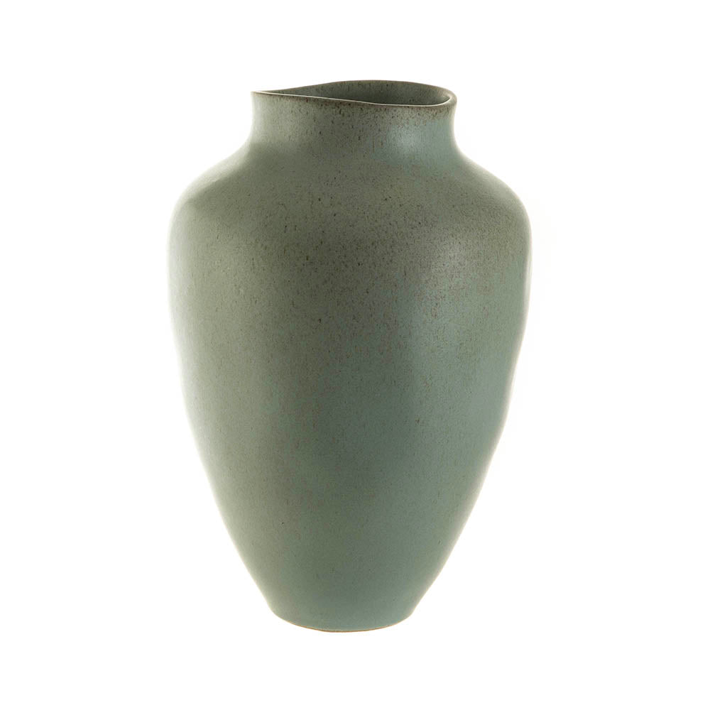 Green Leaf Urn Vase Small 21x30cm