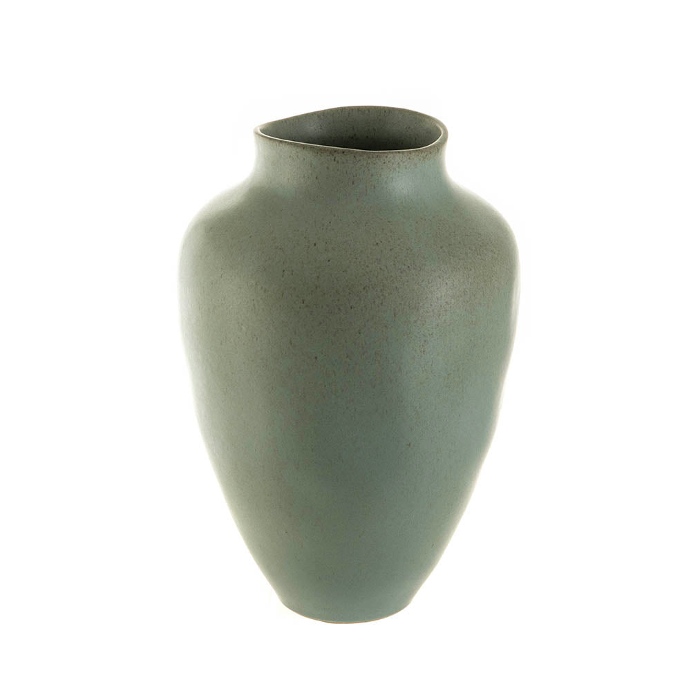 Green Leaf Urn Vase Small 21x30cm