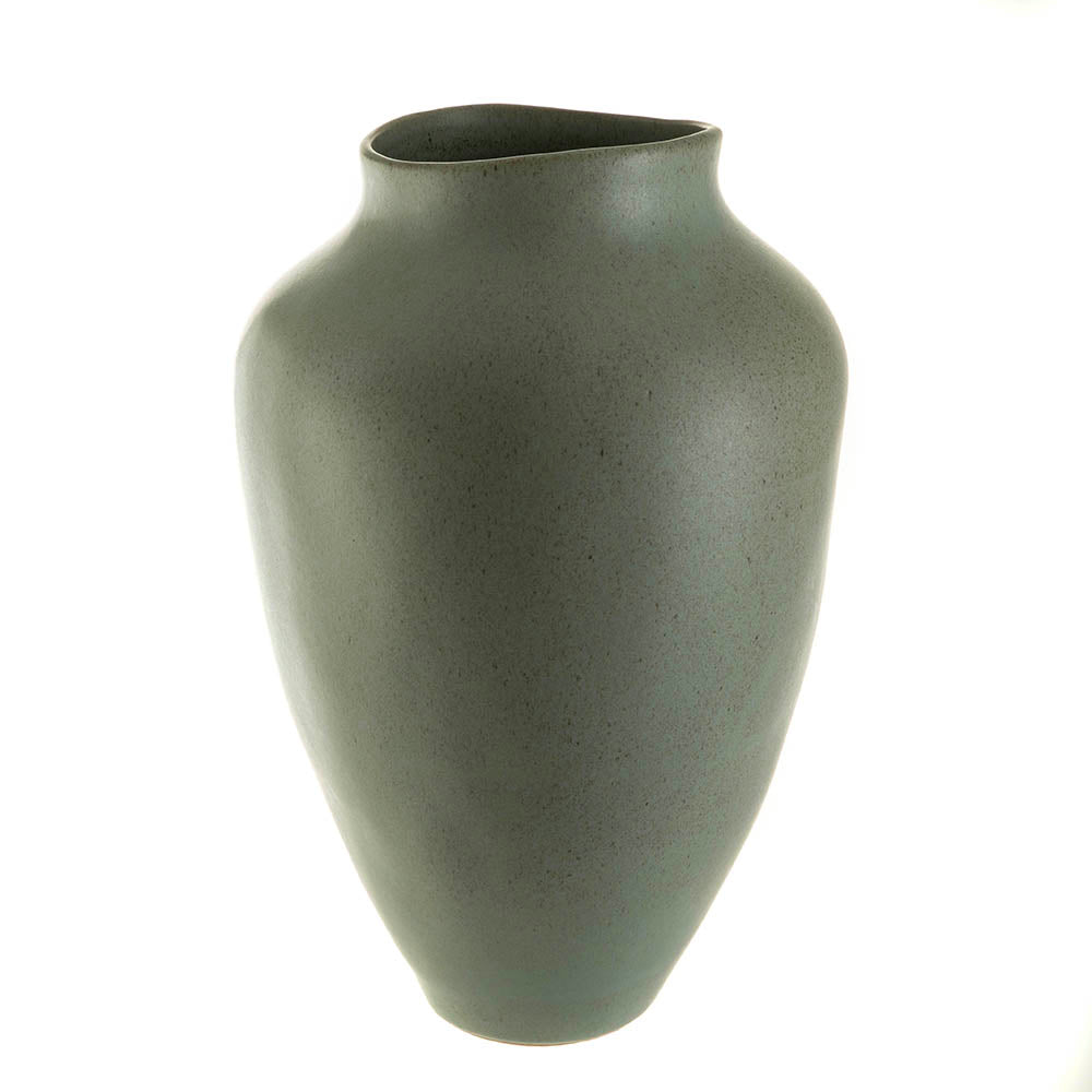 Green Leaf Urn Vase Large 27x41cm