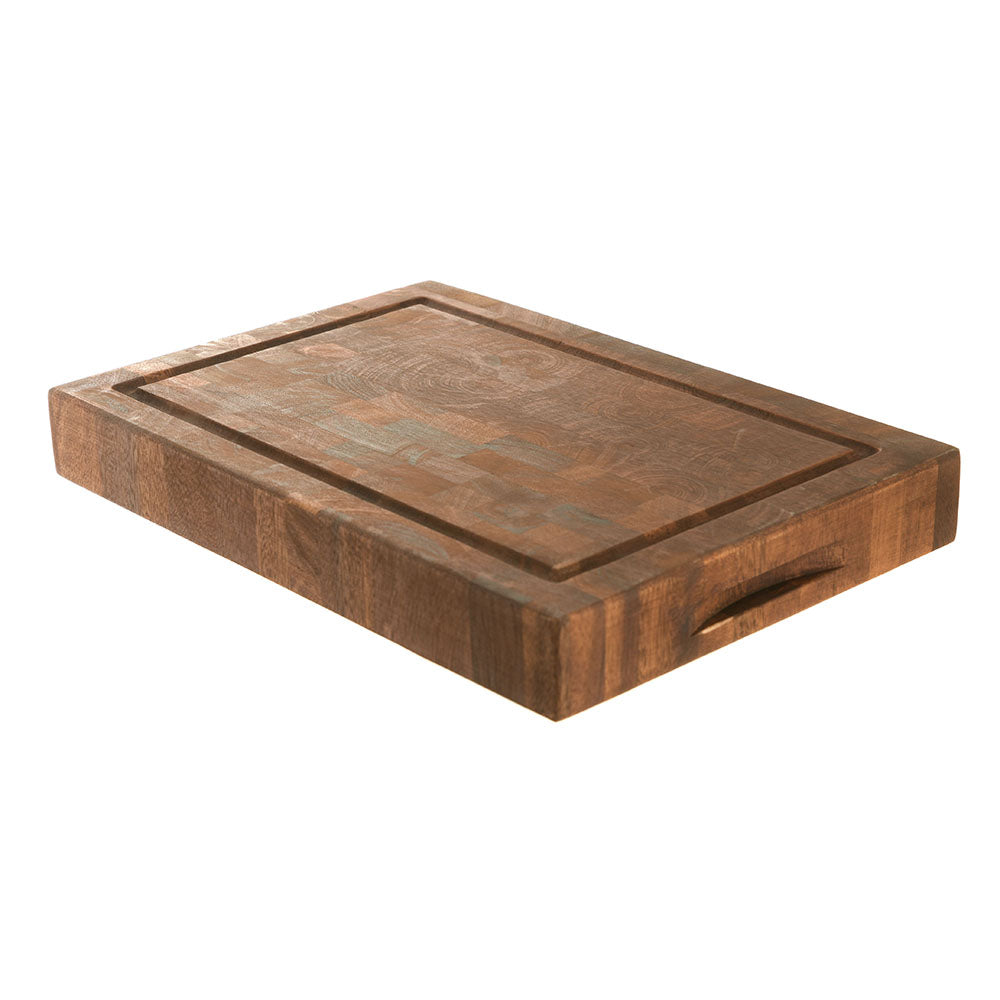 Acacia End Grain with Groove Chopping Board 38x26x5cm