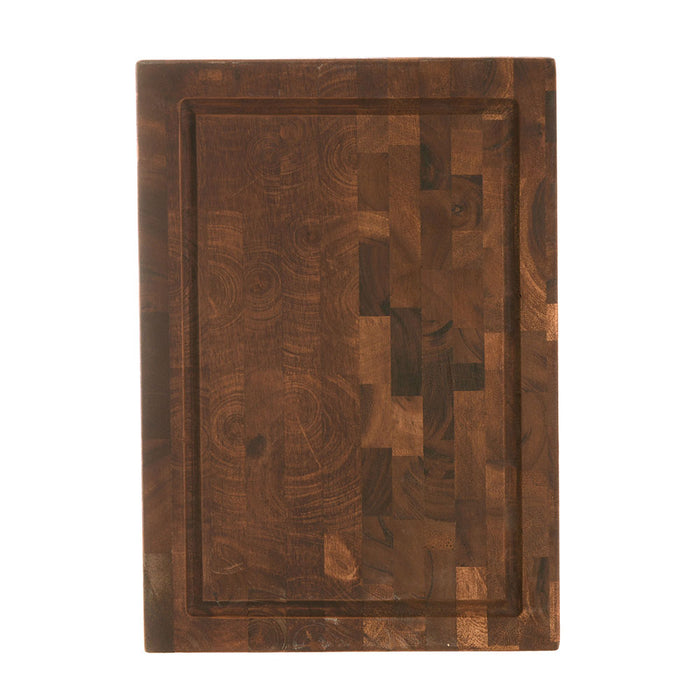 Acacia End Grain with Groove Chopping Board 38x26x5cm