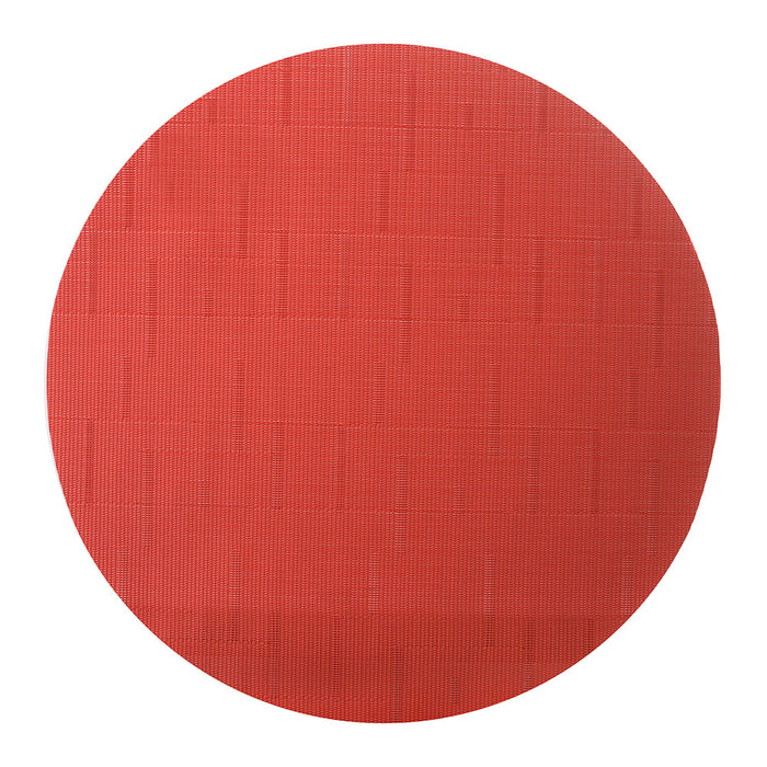 PVC Round Placemat Red