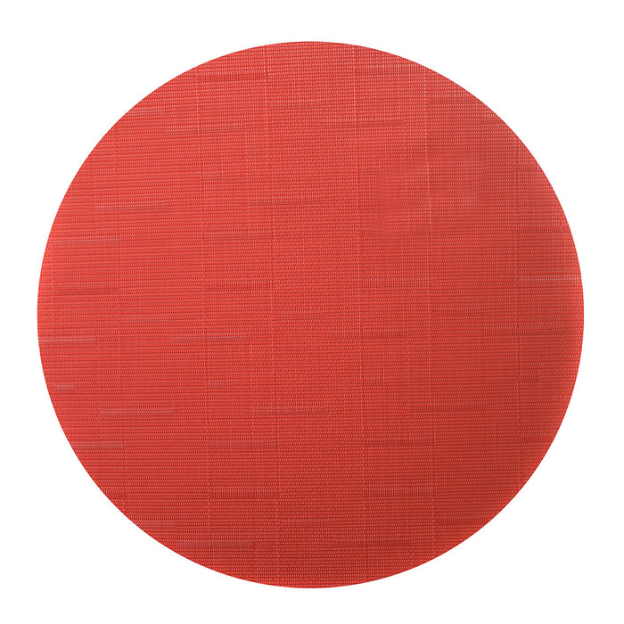 PVC Round Placemat Red
