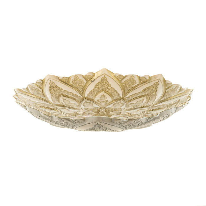 Gold & Pearl Mandala Pattern Decorative Bowl 41cm