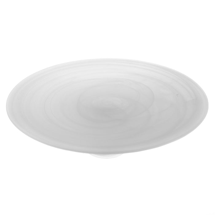 Matte White Alabaster Cake Stand