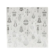 Silver Foil Baubles 33cm Pk 20 Christmas Paper Napkin Pack