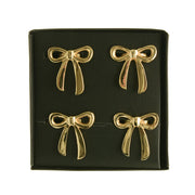 Gold Bow Napkin Ring Set/4 5x5cm
