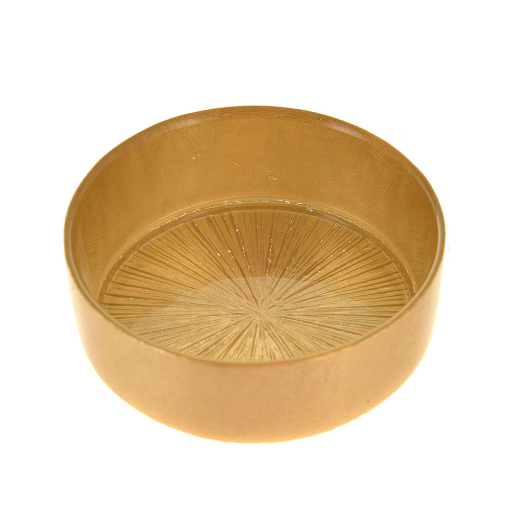 Gold Foil Angle Bowl 11x4cm