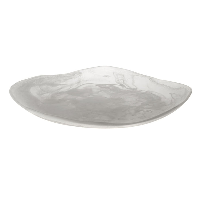 White Resin Platter 39cm