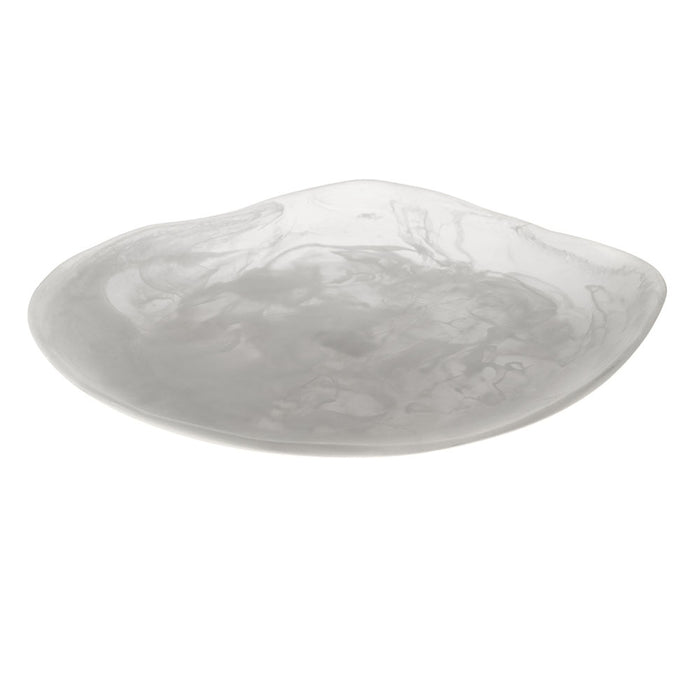 White Resin Platter 39cm