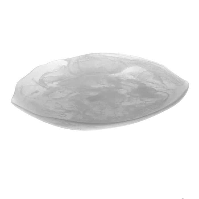 White Resin Platter 39cm