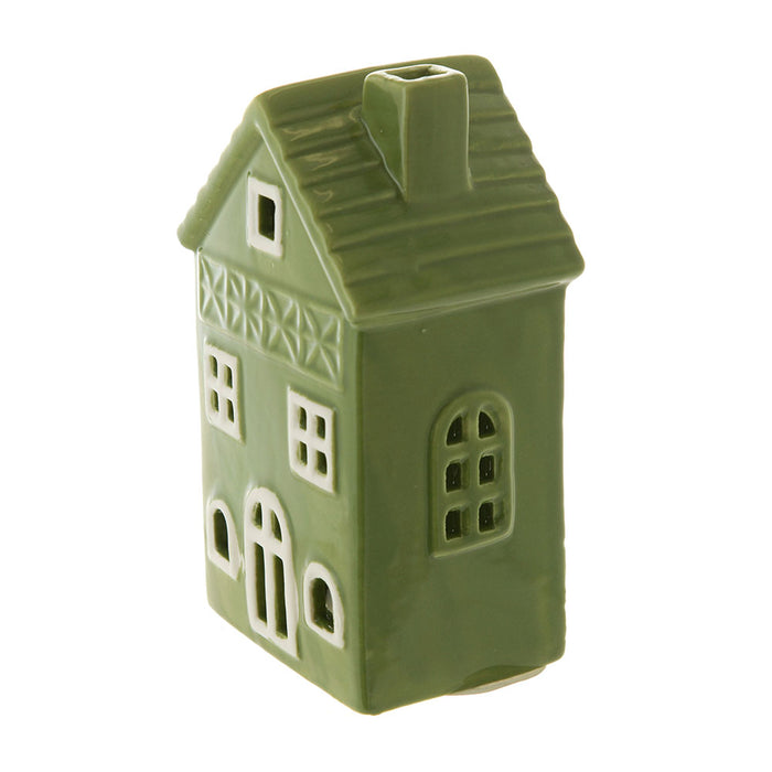 Green Christmas House Ornament