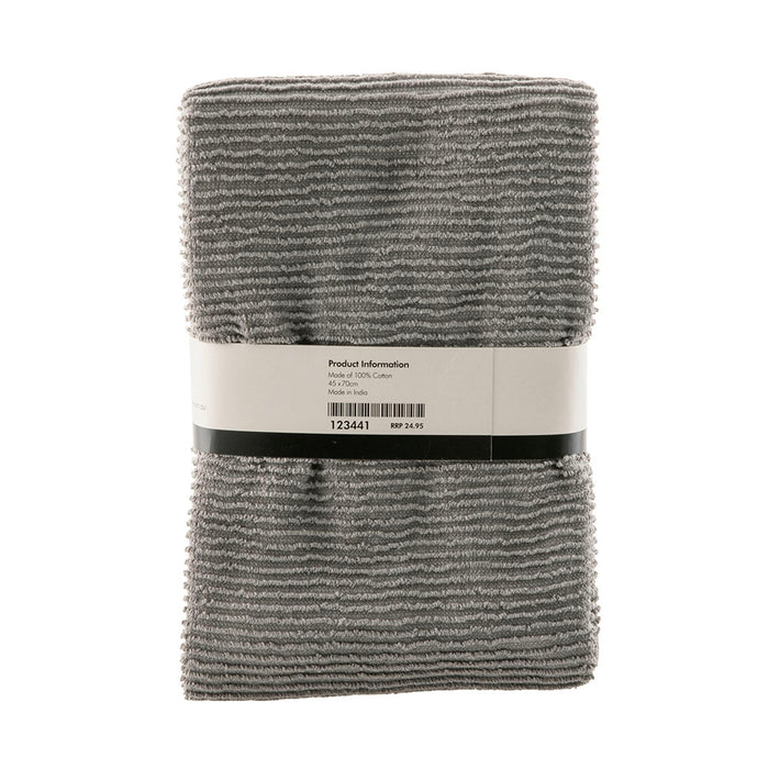 Tea Towel Set/2 Grey Terry