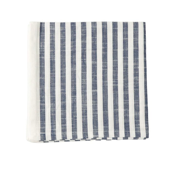 Slub Stripe Napkin Navy