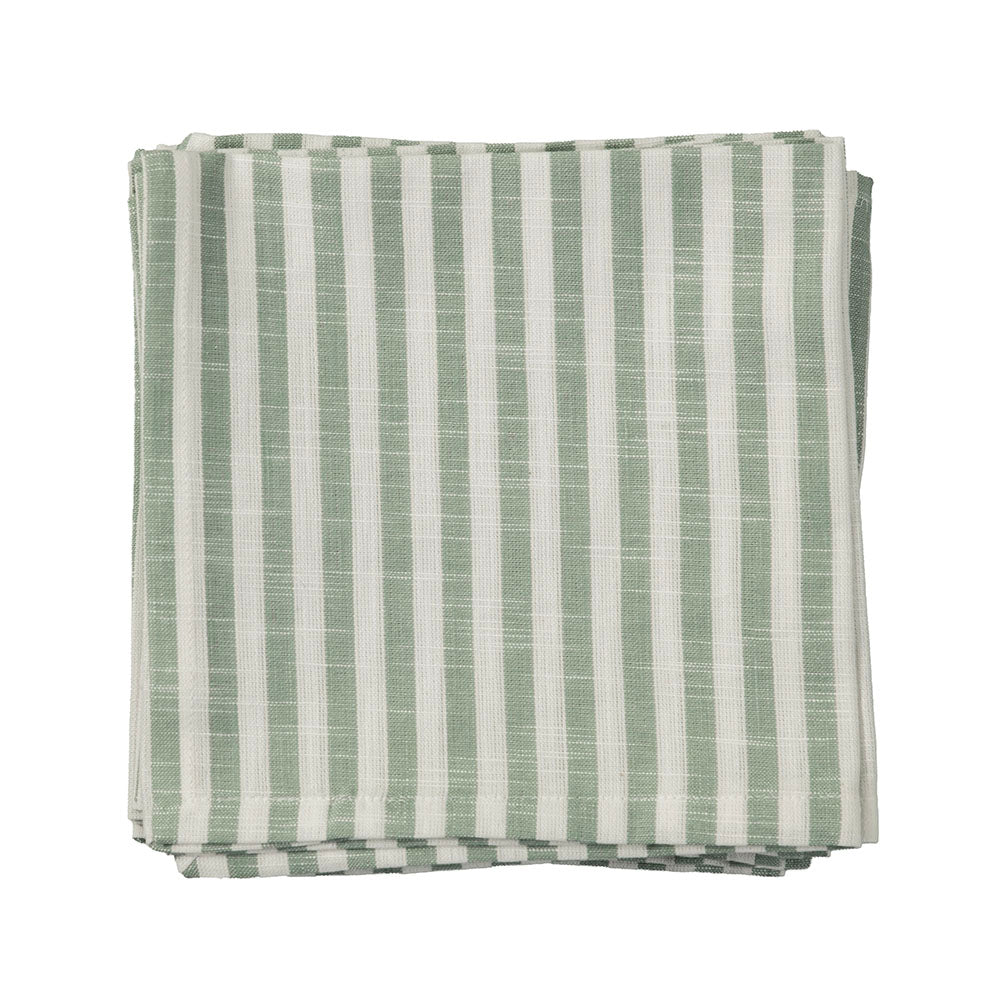 Slub Stripe Napkin Sage
