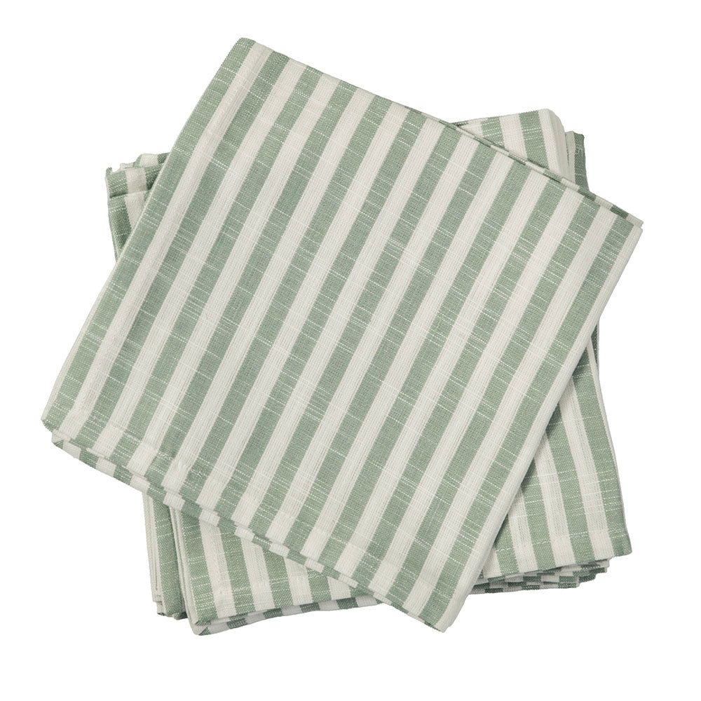 Slub Stripe Napkin Sage