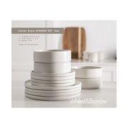 Dinner Set Linear Snow