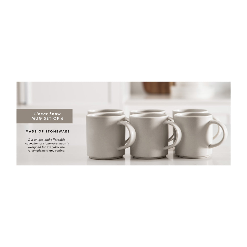Mug Set Linear Snow