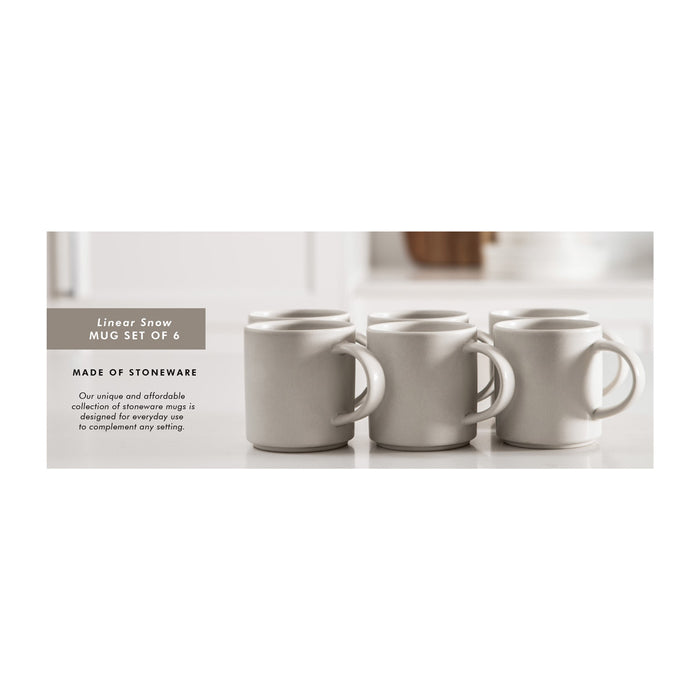 Mug Set Linear Snow
