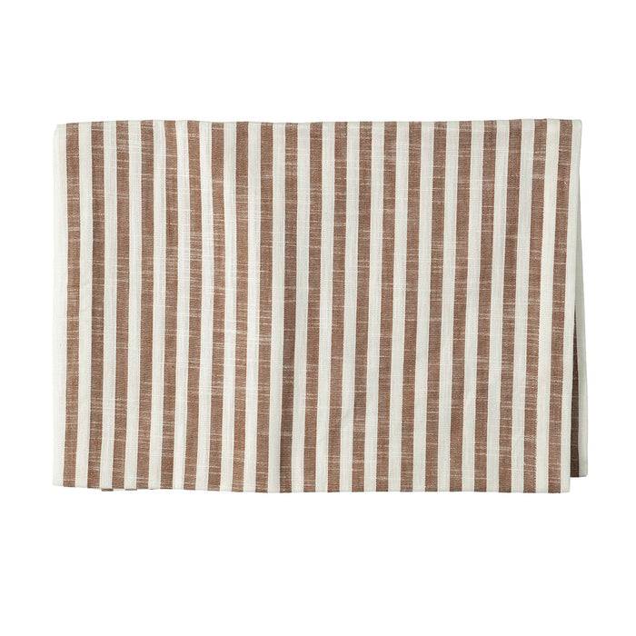 Slub Stripe Brown Runner