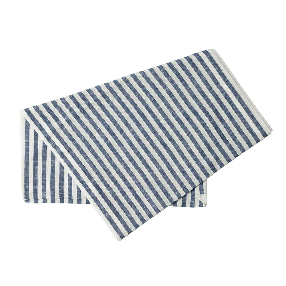 Slub Stripe Navy Runner