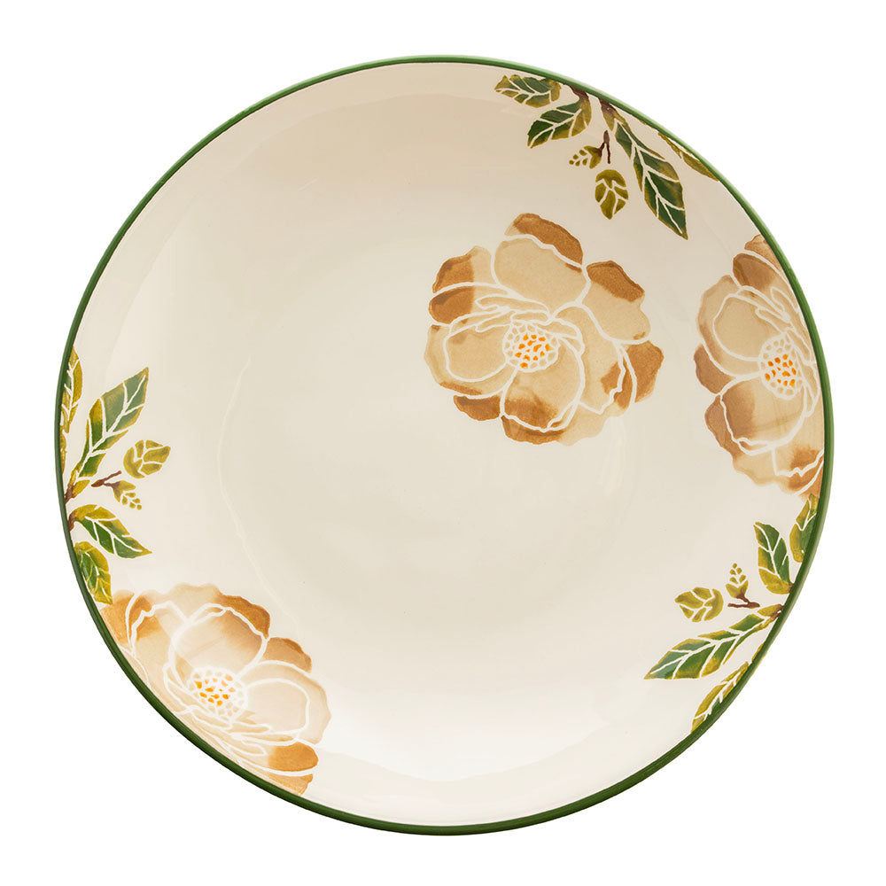 Ceramic Round Bowl Magnolia 30cm