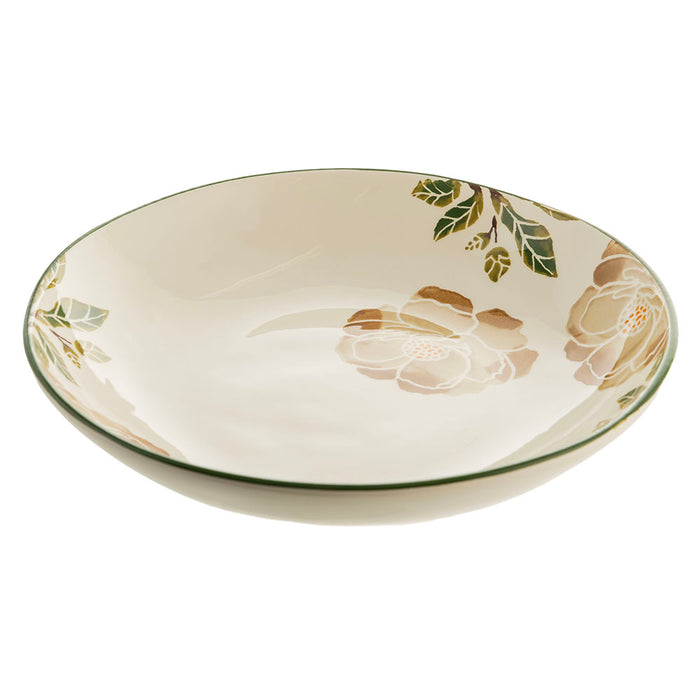 Ceramic Round Bowl Magnolia 30cm
