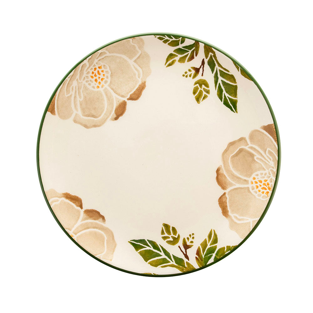 Ceramic Round Side Plate Magnolia 21cm