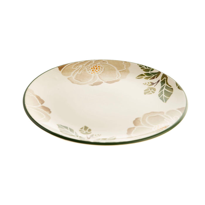 Ceramic Round Side Plate Magnolia 21cm