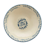 Blue Leaf Round 31cm Ceramic Salad Bowl