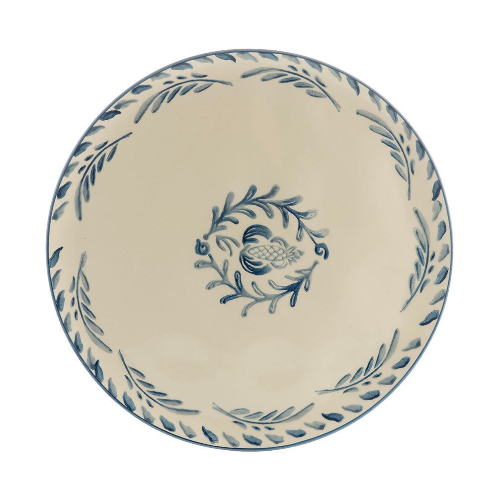 Blue Leaf Round 31cm Ceramic Platter