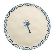 Blue Palm Round 31cm Ceramic Platter