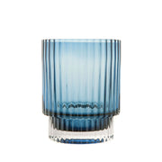 Glass Tumbler Optic Navy Blue