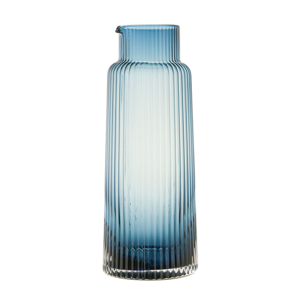 Optic Glass Pitcher Navy Blue 1L