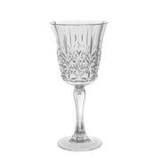 Cut Poly Carb Wine Glass