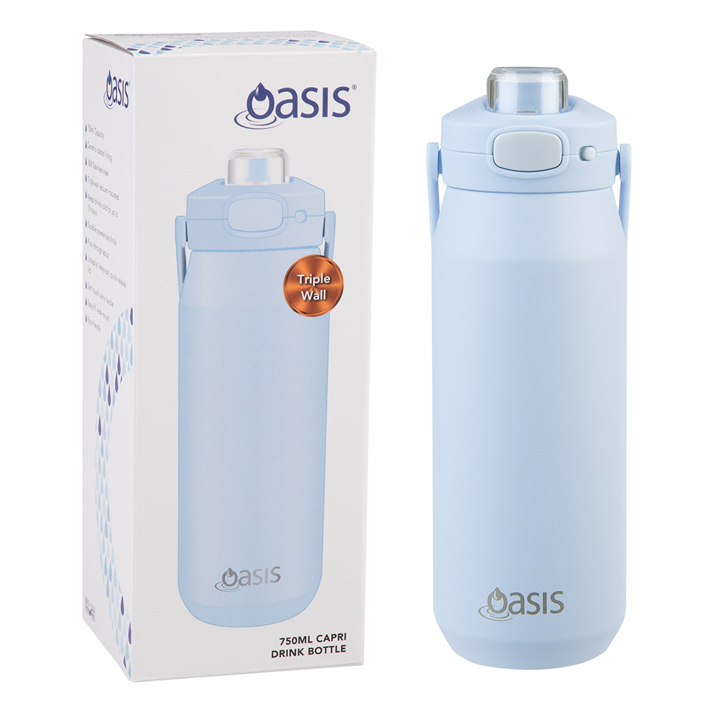 Oasis Ceramic Bottle Perriwinkle 750ml