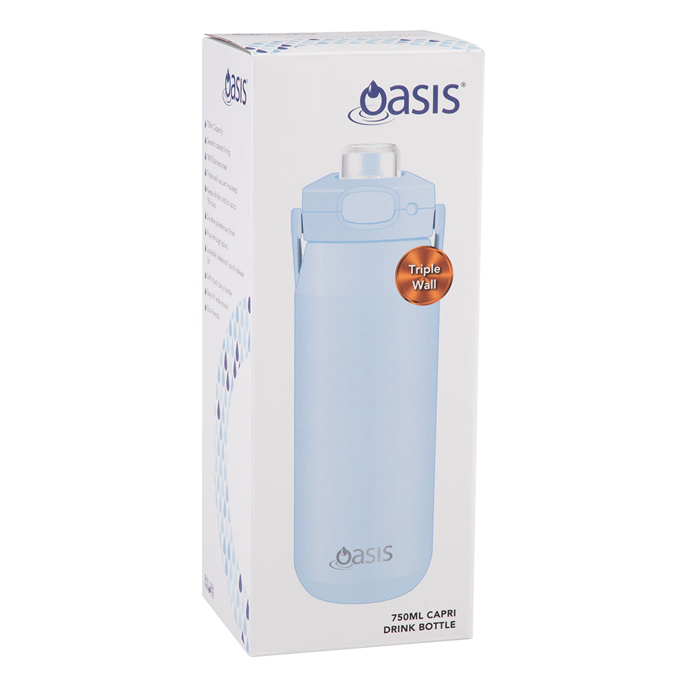Oasis Ceramic Bottle Perriwinkle 750ml