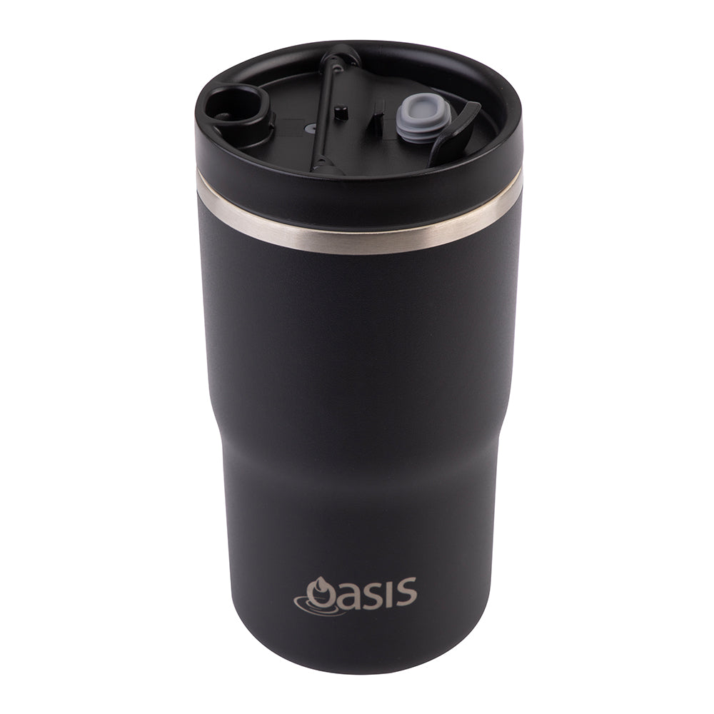 Oasis Ceramic Travel Cup Black 480ml