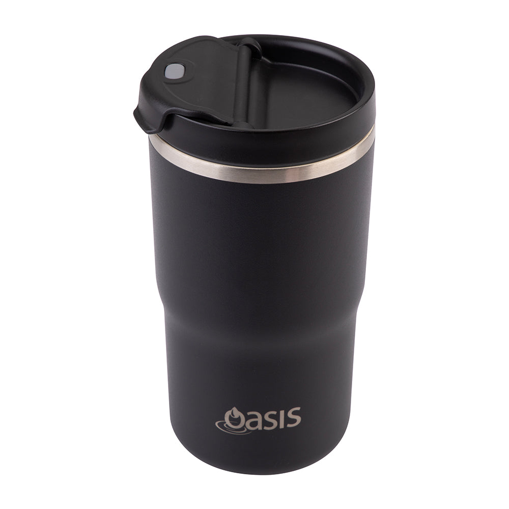 Oasis Ceramic Travel Cup Black 480ml
