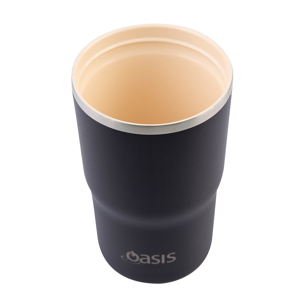 Oasis Ceramic Travel Cup Black 480ml