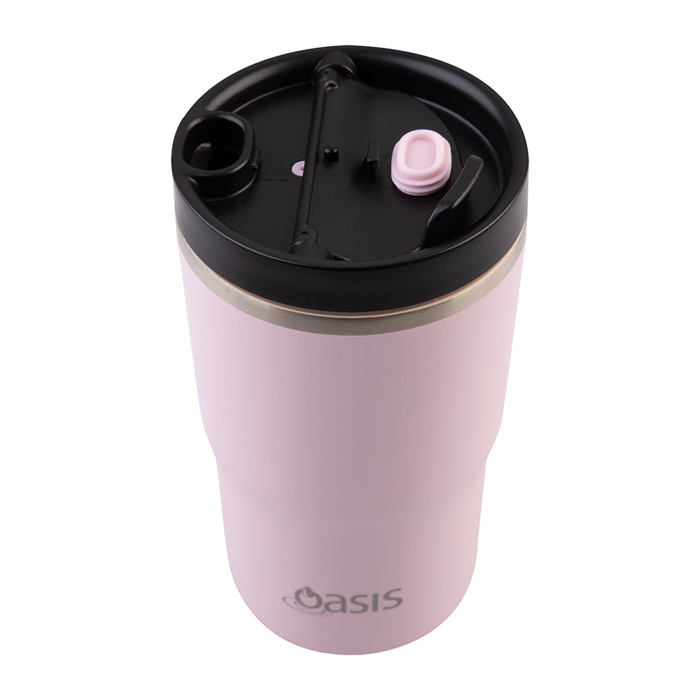 Oasis Ceramic Travel Cup Pink Lemonade 480ml