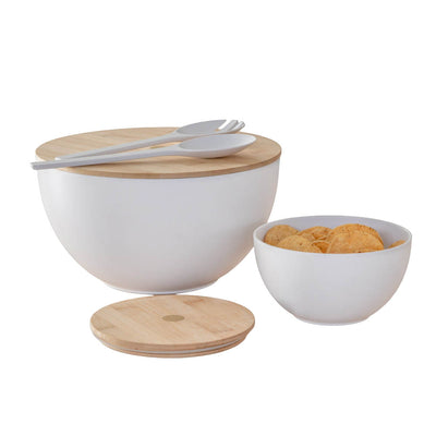 Melamine Salad Bowl Set with Servers