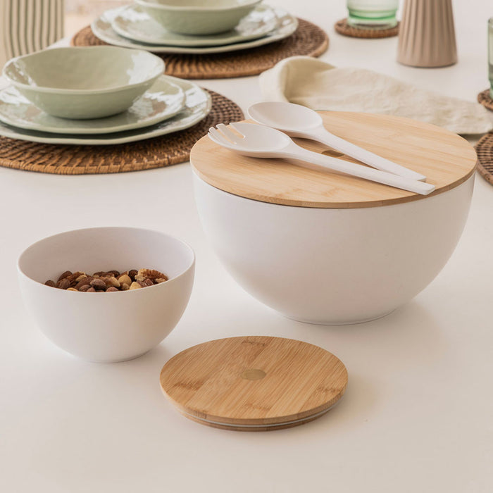 Melamine Salad Bowl Set with Servers