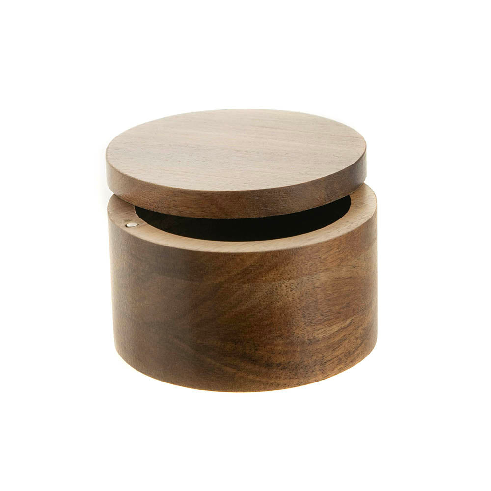 Acacia Wood Salt Pot